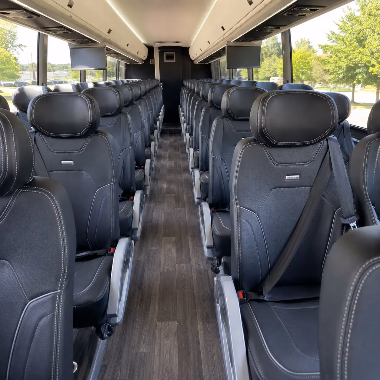 cincinnati charter bus interior gallery