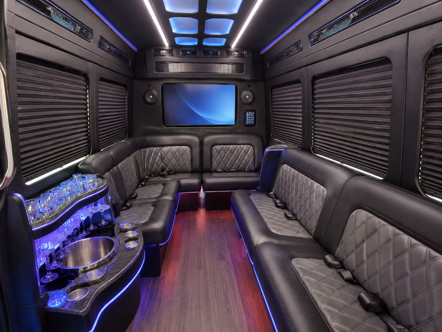 cincinnati party bus interior